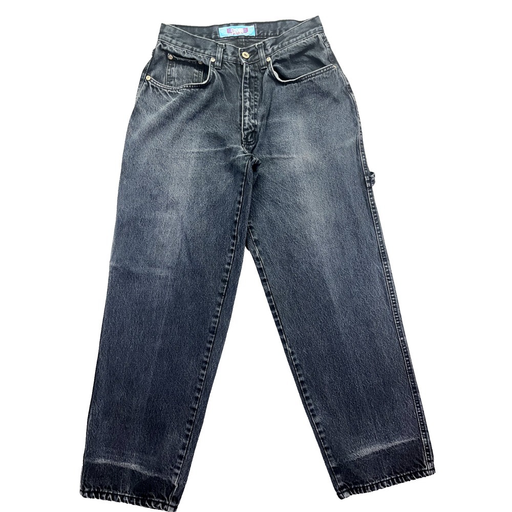 VTG Cosmos Jeans Star Hiker Sz 30 Fits 28"‎ Loose Fitting Carpenter Black Y2K